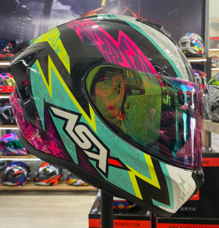 Capacete ASX Draken Thunder Rosa