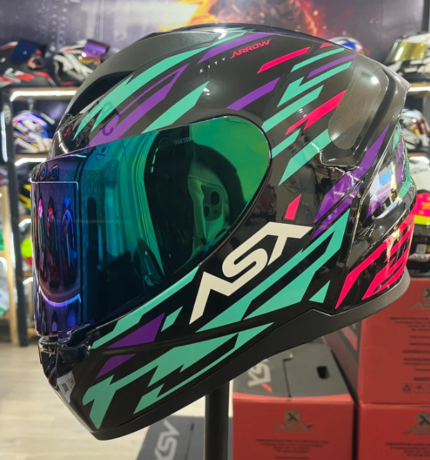 Capacete ASX Sportivo Arrow Grafite e Vermelho